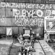 Man set himsef on fire in front of Palace of Culture as a protest against the politics of leading party PiS.